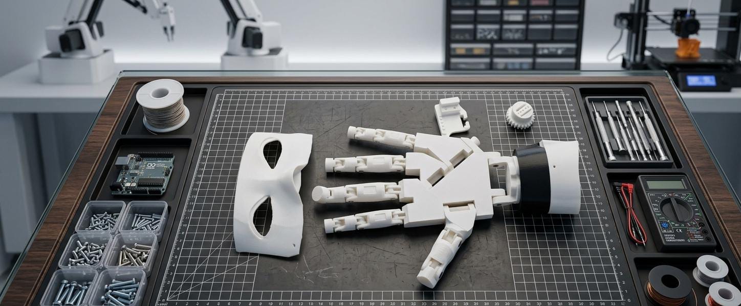 Articulated 3D Printed Bionic Hand Assembly